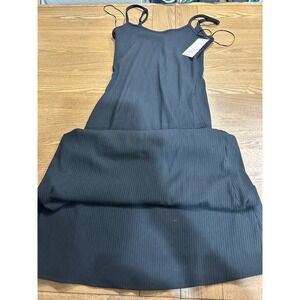 A New Day Black‎ Ribbed Sleeveless Maxi Dress - Women's Size Small S